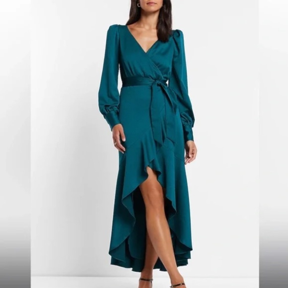 Express Venetian Teal Dress XL